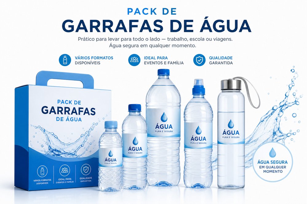 Pack de garrafas de água